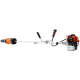 52cc Weed Eater/Wacker Gas Powered, 3 in 1 Blower, String Trimmer,with 10'' Brush Cutter,Rubber W465P185102