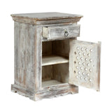 WOODEN NIGHTSTAND WITH 1 DRAWER 1 DOOR 69357.00
