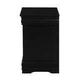 Black 2-drawer Nightstand B062P189238