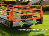1500LBS Capacity 15 Cubic Feet Dump Cart Trailer, Heavy Duty Tow Behind Hauling & Dumping Wagon for W1422P412933