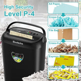 Paper Shredder, 14 Sheet Cross Cut, 6.6 Gallon Basket, P-4 Security Level, 3 Mode Design - Jam Proof 76582351