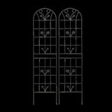 2 Pack Metal Garden Trellis 86.7" x 19.7" Rustproof Trellis for Climbing Plants Outdoor Flower W1586P268040
