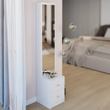 Length 11.8" x Width 15.7" x Height 63" Simple Stylish Dressing Mirror Full Body Mirror W3258P311361