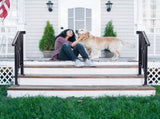 Matte Black Outdoor 1st Tier Iron Handrail 54990724