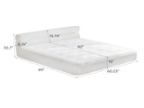 All in One Queen Mattress & Bed Frame 15 Inch Queen Size Mattresses in a Box with Cool Fabric W1359P364812