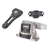 Engine Motor & Auto Trans Mount Set 3PCS Fit for 2017-2022 Nissan Kicks 2020-2021 Nissan Versa 1.6L 81053139