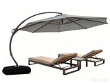 Cantilever Patio Umbrella 12ft Offset Cantilever Patio Umbrella With Base Included Large Round 28162233