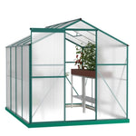 ZUN Polycarbonate Greenhouse,6'x 8' Heavy Duty Walk-in Plant Garden Greenhouse for Backyard/Outdoor 32970978