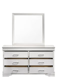 ZUN Modern 6 Drawer Dresser made with Wood in White 733569235551