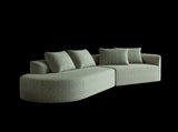 Modern Upholstered Oversized Sectional Sofa, 112-Inch Chenille 4-Seater Extra Deep & Wide Seat W834P323321