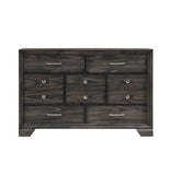 1pc Contemporary Dark Wood Grain Finish Metal Knobs Storage Drawers Dresser Wooden Gray B2741P326135