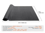 Diamond-Plate Rubber Flooring Roll 3mm x 4ft x 6ft Garage Floor Mat SBR 12076436