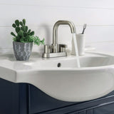 Bathroom Faucet 2 Handle 4 Inch Centerset Bathroom Sink Faucets 3 Hole with Pop Up Drain and Water 93519635