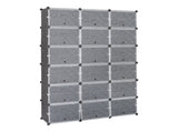 12-Tier Portable 72 Pair Shoe Rack Organizer 36 Grids Tower Shelf Storage Cabinet Stand Expandable 01594525