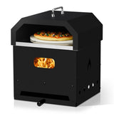 ZUN Outdoor Pizza Oven 4 in 1 Wood Fired 2-Layer Detachable Outside Ovens with Pizza Stone, Cooking 17661763