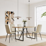 Dining Chairs Set of 4,Modern Kitchen Dining Room Chairs,Upholstered Dining Accent Chairs in linen 07819100