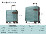 Hardshell Luggage Set with TSA Lock, 360&deg Spinner Wheels, Lightweight Durable Travel Suitcases 80948822