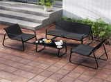 4-Piece Outdoor Conversation - 2 Chairs 1 Loveseat 1 Coffee Table,Patio Furniture 33613293