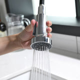 Commercial Black Kitchen with Pull Down Sprayer, Single Handle Single Lever Kitchen Sink W1932P338775