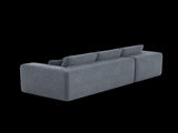 Modular Corduroy Sectional Sofa with Chaise Lounge, All-Foam Deep Seat Couch, Soft Wide-Wale 36871977