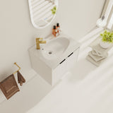 ZUN 24 Inch Wall Mounted Bathroom Vanity With SInk, Soft Close Doors, For Small Bathroom 07384471