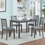 ZUN Wooden Dining Chairs Set of 4, Kitchen Chair with Padded Seat, Upholstered Side Chair for Dining W1998126409