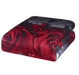 3D Comforter set 3 Pieces Rose Love Romantic Moment Print Comforter Set with Microfiber Fabric and 29052673