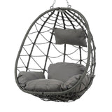 ZUN Egg Chair Stand Indoor Outdoor Swing Chair Patio Wicker Hanging Egg Chair Hanging Basket Chair 93466890