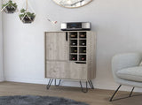 Thorndike 8-Bottle Rectangle Bar Cabinet Light Oak B06280431