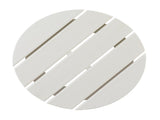 46*46*46cm Single Layer Round HDPE Side Table White 64319396