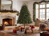 6FT Two-Tone Green Tall-Leg Tree, 228 PE Tips, 145 Warm White Lights with 8 Modes & Remote, US Plug 75946421