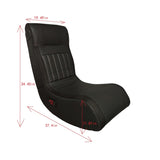 Foldable Gaming Chair With Onboard Speakers, LED Strip Lighting, Bluetooth Music Speakers, Vibration 43002665