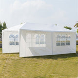 ZUN 3 x 6m Four Sides Waterproof Tent with Spiral Tubes White 68326696