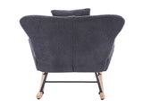Teddy Upholstered Nursery Rocking Chair for Living Room Bedroom 02584169