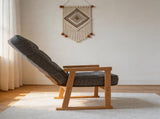 Modern adjustable lounge chair, with adjustable seat height and three-level lumbar angle adjustment, W244P459660