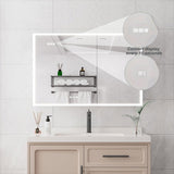 Bathroom Medicine Cabinet with Lights, 3624 Inch LED Medicine Cabinet with Mirror, Double Door W1738P145172