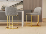 Dining Bar Chairs Set of 2 Modern style bar chairs with simple design, Creative Design comfortable W1727P240722