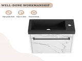 20'' Floating Wall-Mounted Bathroom Vanity with Resin Sink & Soft-Close Cabinet Door W999P143207