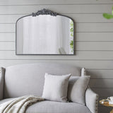 40" x 31" Classic Design Large Arch Mirror and Baroque Inspired Frame for Living Room Bathrrom W2078127697