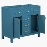 36'' Bathroon Vanity without, Modern Freestanding Single Bathroom Cabinet with 4 Drawers & 2 WF320061AAC