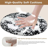 Dining Chairs Set of 2, Key-Design Home Chairs - Linen Upholstered Solid Wooden Dining Chairs with W2700P338558