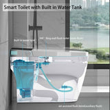 ZUN ST-ZGP-01 Smart Toilet with Heated Bidet Seat, One Piece toilet with AUTO Open&Close, Foot Kick W1872P191950