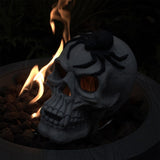 ZUN Demon Skull,Suitable for Outdoor Fireplace and Fire Pit, Halloween Decoration 49538036