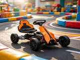12V Electric Go Kart for Kids - Vibrant Orange Edition with Full Adjustable Speed System, 25735402