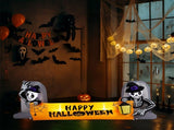 9.6FT Large Halloween Inflatable Decorations Skeleton Tombstone Banner, Outdoor Decorations Blow Up 28173017