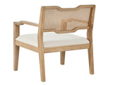 Farmhouse Dining Chairs Set of 2, Upholstered Kitchen Chairs Wooden Side Armchair with rattan N762P411406D