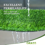 6ft x 10ft Premium Artificial Turf Mat with Drainage Holes. Thick Fake Grass with Rubber Backing, W3280P296541