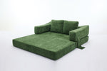 ZUN Modern Minimalist Sofa, Fold-Out Sofa Bed, Convertible Chair Floor Couch & Sleeping Mattress for W1829P192398