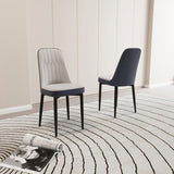 A set of 2 dining chair, modern style chair made of high-quality PU Leather fabric with thick soft W2189P168414