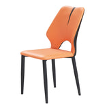 Dining Chairs Set of 2, Modern Design Home Chairs, PU Leather Metal Dining Chairs for Kitchen Dining W2700P236070